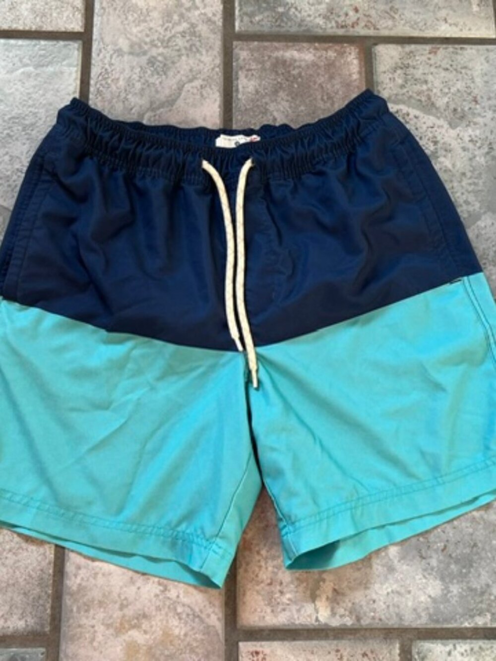 Men's Swim Trunks Two-tone Blues